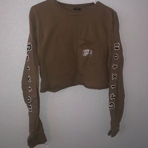 Brixton Long sleeve crop top